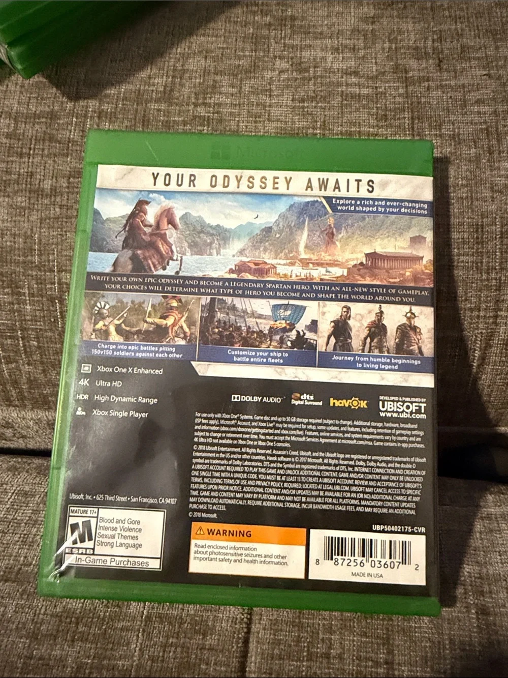 Ubisoft Assassin's Creed Odyssey for Xbox One - Green Cover‎
